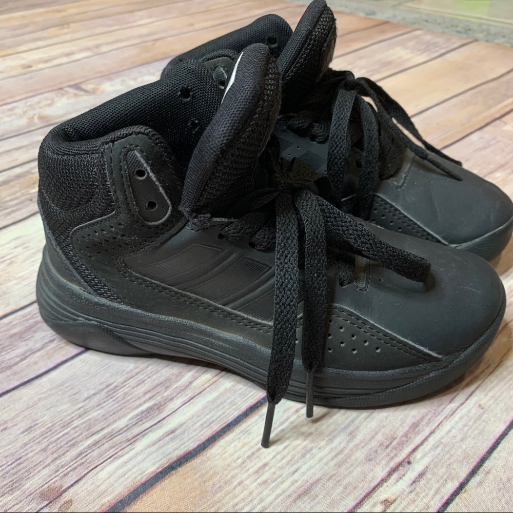 Adidas Black basketball shoes toddler Sz 12